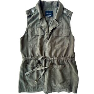 Sanctuary Olive Green Utility Style Vest